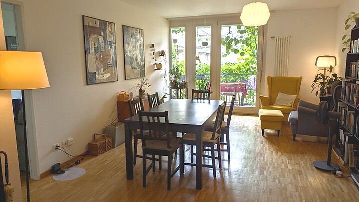 Appartement 3 pièces à Basel - St. Johann, meublé, durée déterminée