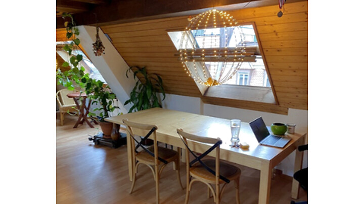 1½ room attic apartment in Zürich - Kreis 3 Sihlfeld, furnished, temporary